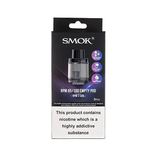 Smok RPM 100 Pods & RPM 85 Pods (RPM 2 Coil) Pod Vape United Kingdom
