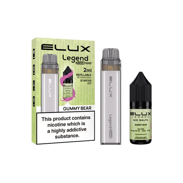 Elux Legend Prime 5000 Disposable Vape Kit Gummy Bear Disposable Vape United Kingdom