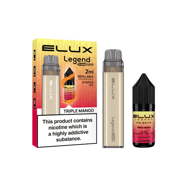 Elux Legend Prime 5000 Disposable Vape Kit Triple Mango Disposable Vape United Kingdom