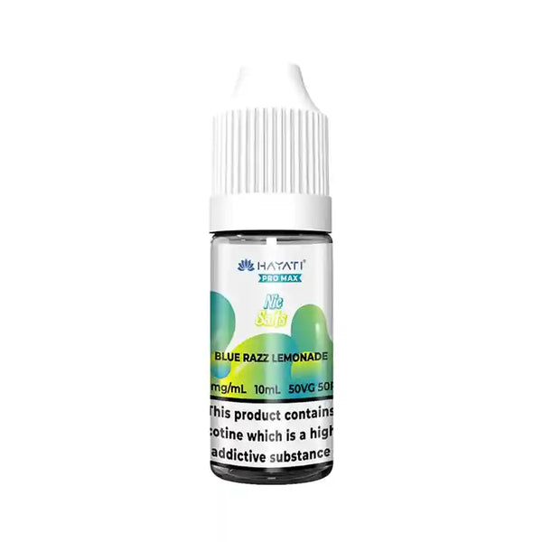 Hayati Pro Max Nic Salt E-Liquids Box of 10 Blue Razz Lemonade / 10mg Vape Liquids United Kingdom