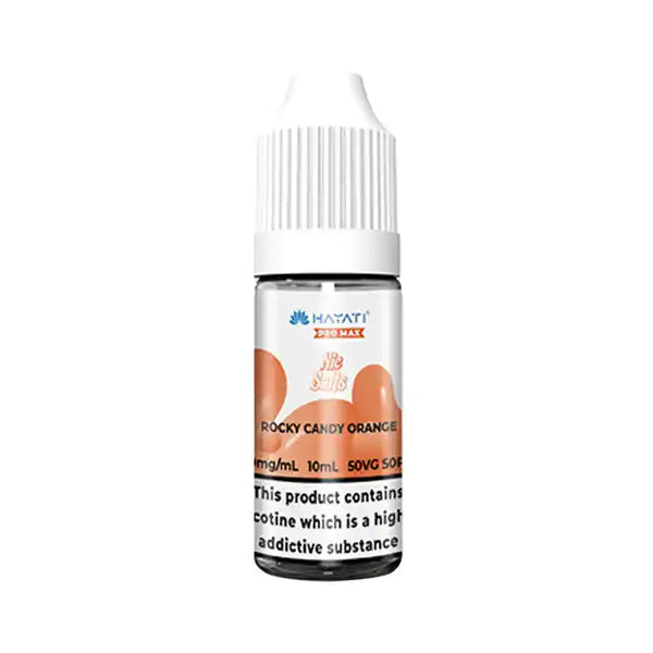 Hayati Pro Max Nic Salt E-Liquids Box of 10 Rocky Candy Orange / 10mg Vape Liquids United Kingdom