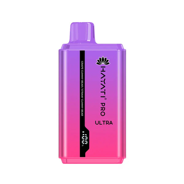 Hayati Pro Ultra 15000 Disposable Vape | Zero Nicotine Grape Gummy Bear-Straw’ Gummy Bear Vape Kit United Kingdom