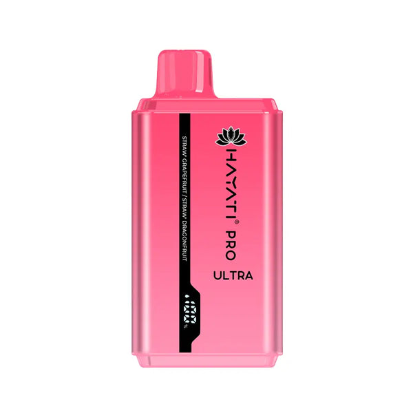 Hayati Pro Ultra 15000 Disposable Vape | Zero Nicotine Straw’ Grapefruit-Straw’ Dragonfruit Vape Kit United Kingdom