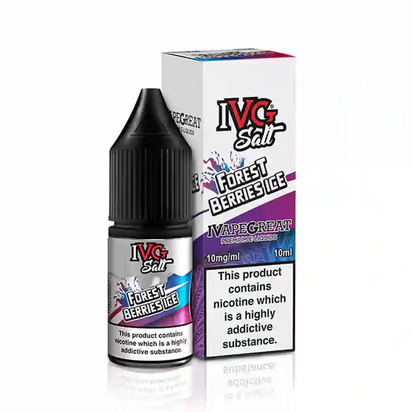 IVG Nic Salt E-Liquids Box of 10 Forest Berries Ice / 10mg Vape Liquids United Kingdom
