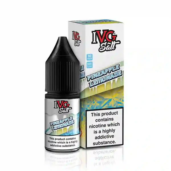 IVG Nic Salt E-Liquids Box of 10 Pineapple Lemonade / 10mg Vape Liquids United Kingdom