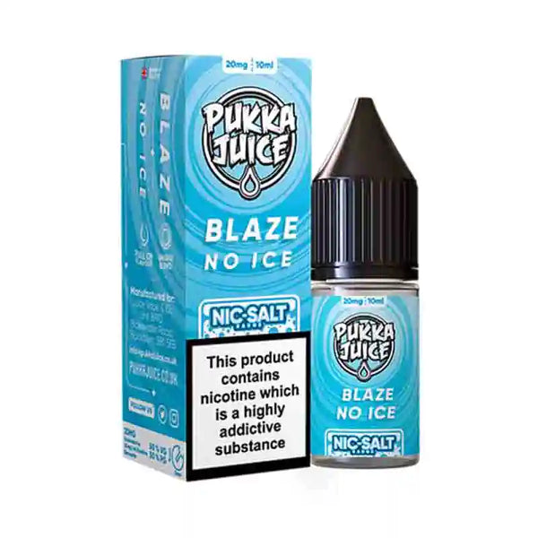 Pukka Juice Nic Salt E-Liquids Box of 10 Blaze No Ice / 10mg Vape Liquids United Kingdom