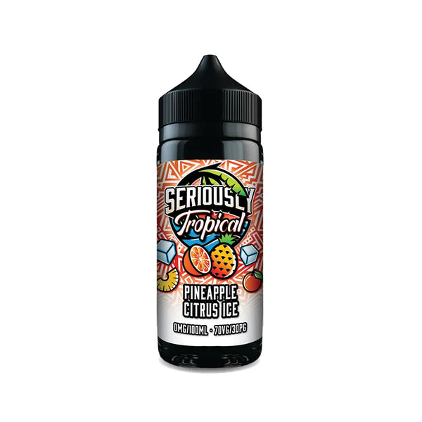Seriously Tropical Range 100ml Shortfill E-Liquids Pineapple Citrus Ice Shortfill United Kingdom