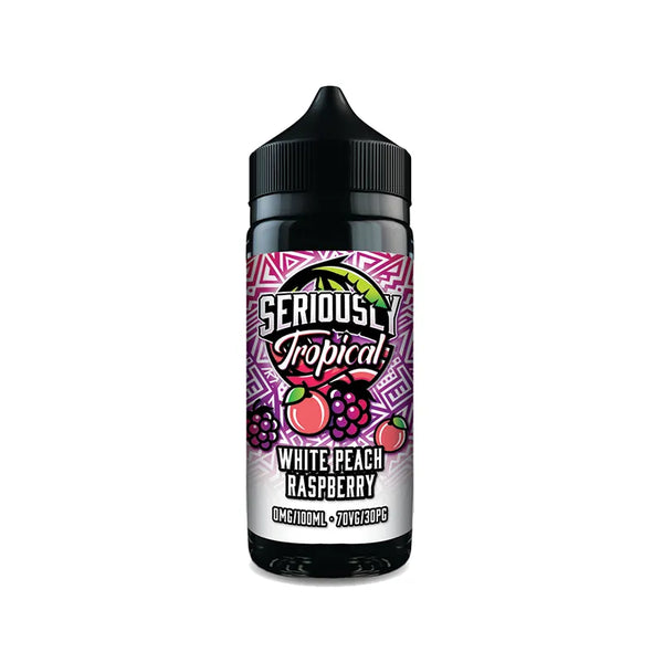 Seriously Tropical Range 100ml Shortfill E-Liquids White Peach Raspberry Shortfill United Kingdom